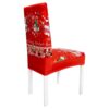 POKROWIEC NA KRZESŁO ELASTYCZNY ŚWIĄTECZNY