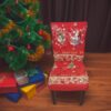 POKROWIEC NA KRZESŁO ELASTYCZNY ŚWIĄTECZNY
