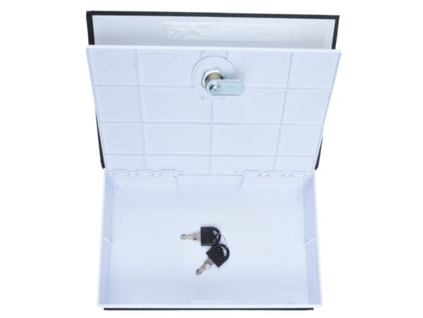 SEJF KSIĄŻKA 24x15,5x5,6cm - czarny plastikowy