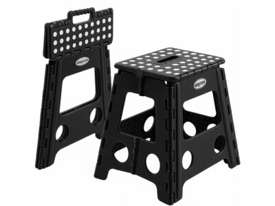 EASYFORM TABORET STOŁEK SKŁADANY 39CM - czarny