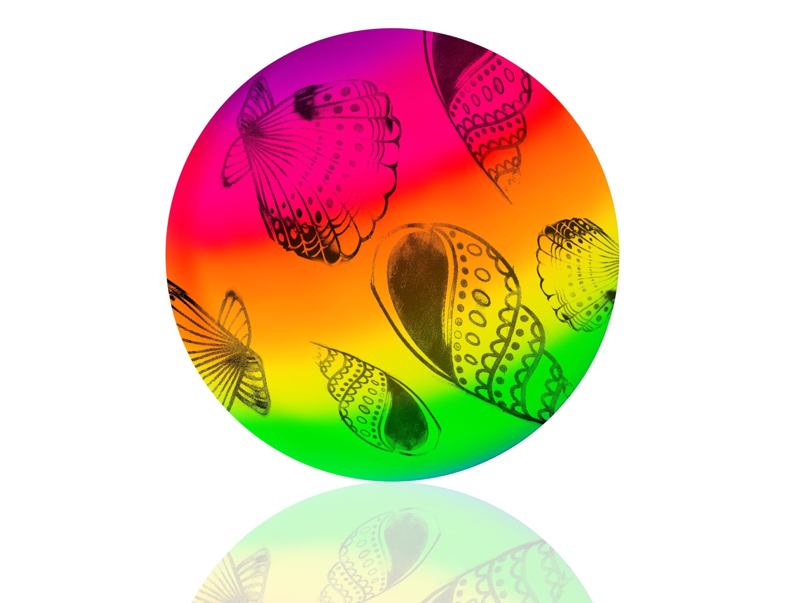 PIŁKA GUMOWA PLAŻOWA 20CM - kolorowe