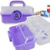POJEMNIK ORGANIZER NA LEKI SKRZYNKA APTECZKA XL - fioletowy