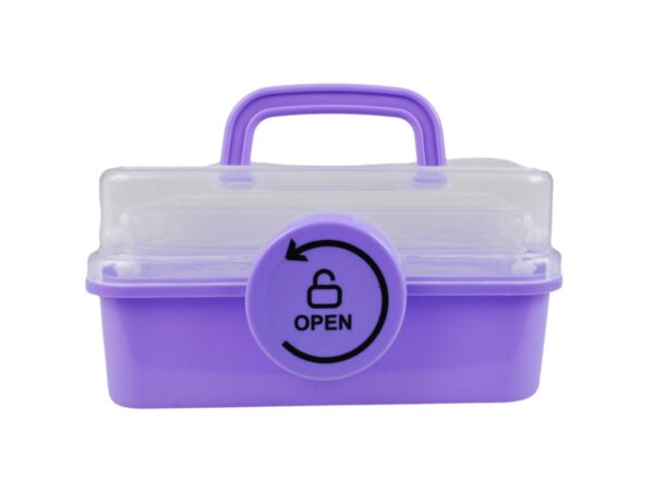 POJEMNIK ORGANIZER NA LEKI SKRZYNKA APTECZKA XL - fioletowy