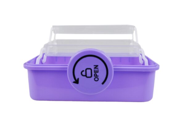 POJEMNIK ORGANIZER NA LEKI SKRZYNKA APTECZKA XL - fioletowy