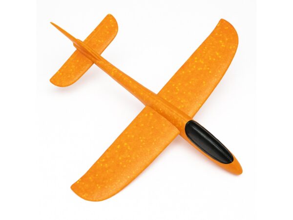 SAMOLOT STYROPIANOWY Z WYRZUTNIĄ - pomarańczowy