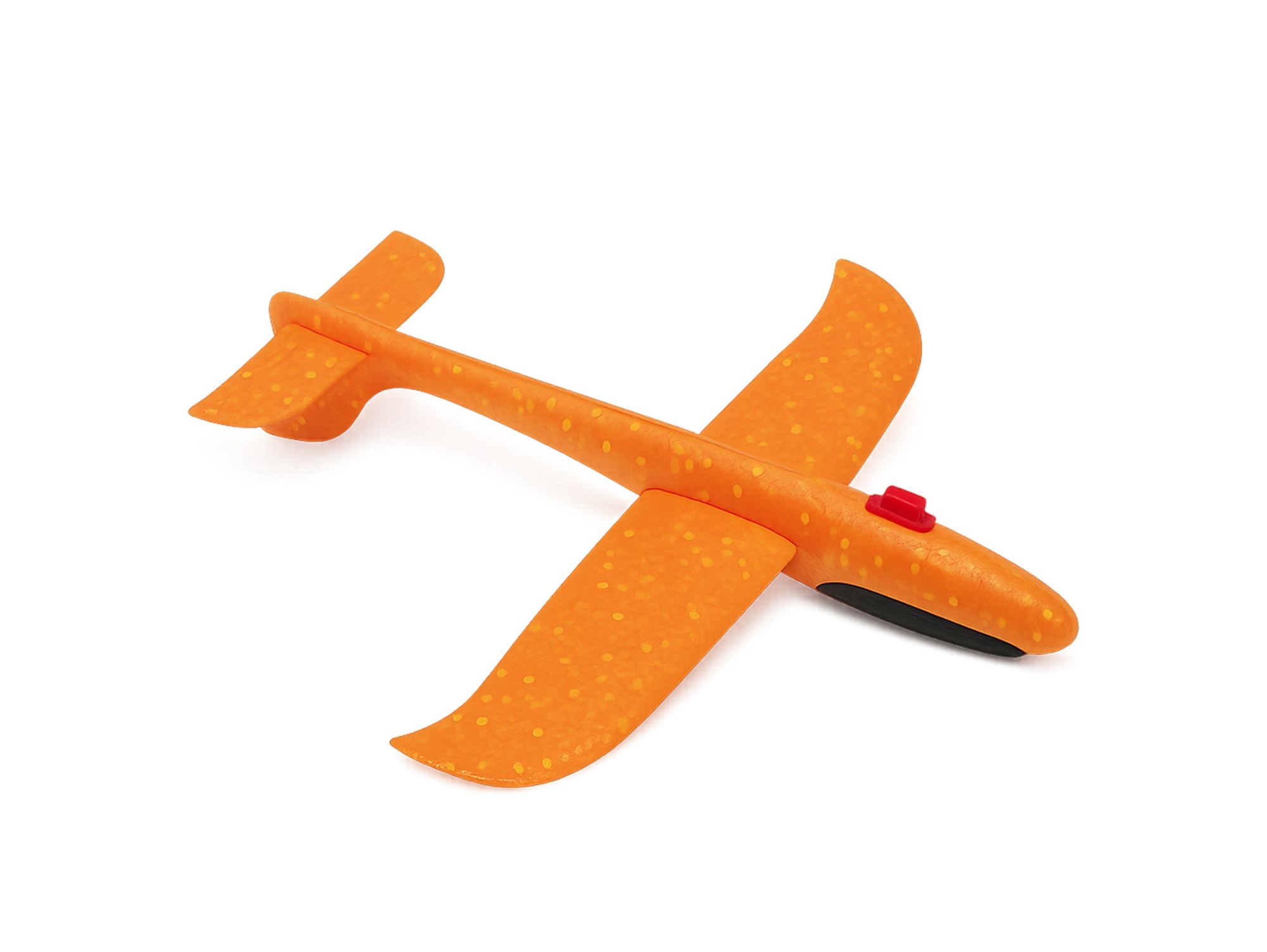 SAMOLOT STYROPIANOWY Z WYRZUTNIĄ - pomarańczowy