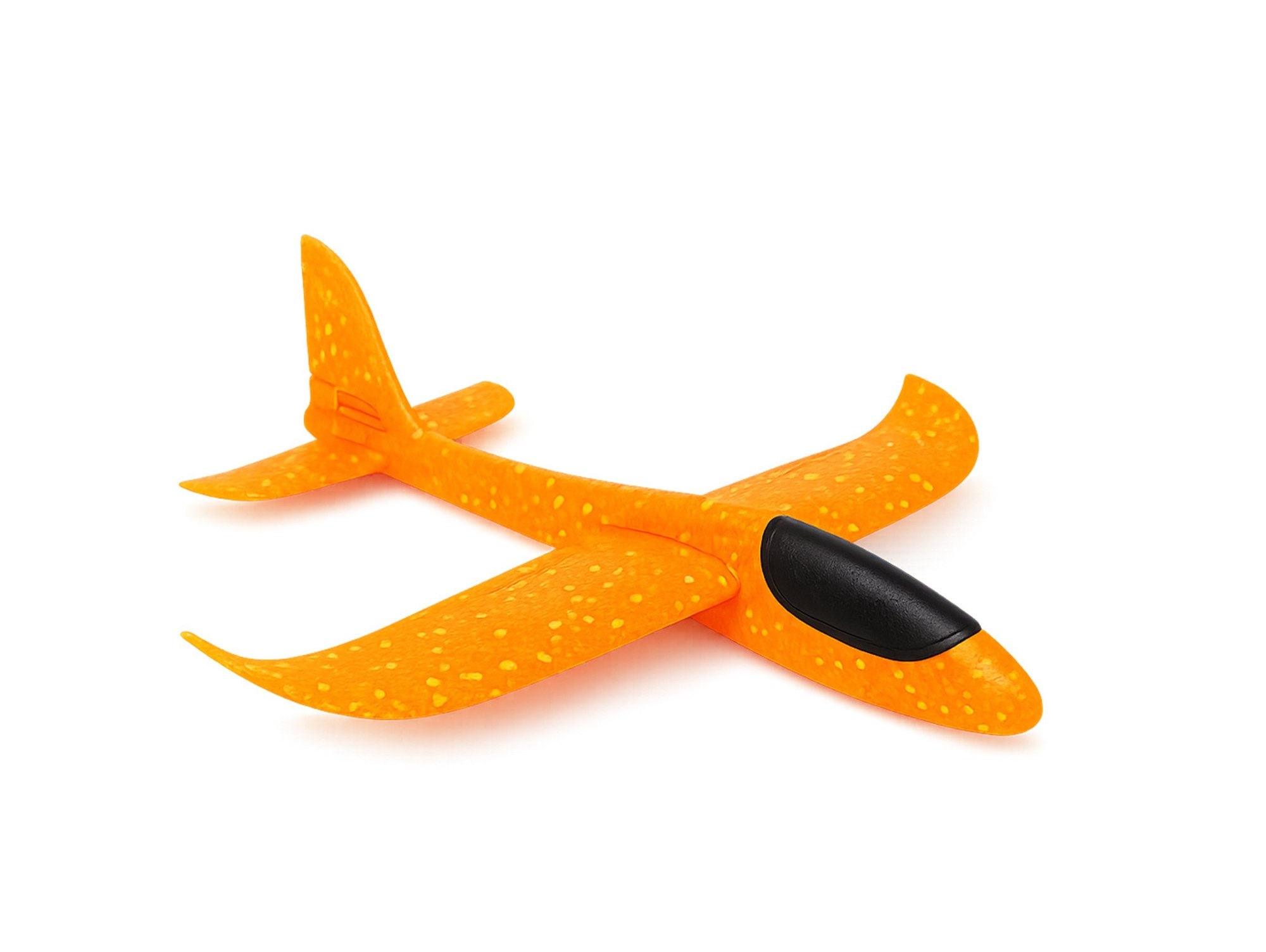 SAMOLOT STYROPIANOWY Z WYRZUTNIĄ - pomarańczowy