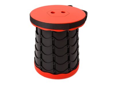 TABORET STOŁEK SKŁADANY - czerwony