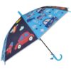 PARASOL DZIECIĘCY Z GWIZDKIEM 85CM 8 DRUTÓW PÓŁAUTOMAT - niebieski