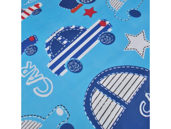 PARASOL DZIECIĘCY Z GWIZDKIEM 85CM 8 DRUTÓW PÓŁAUTOMAT - niebieski