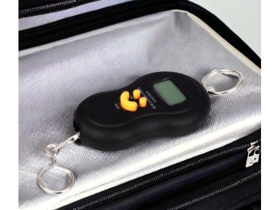 WAGA HAKOWA BAGAŻ, RYBY LCD - czarny - bez baterii