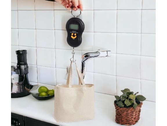 WAGA HAKOWA BAGAŻ, RYBY LCD - czarny - bez baterii