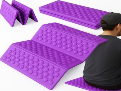 MATA DO SIEDZENIA SKŁADANA - fioletowy