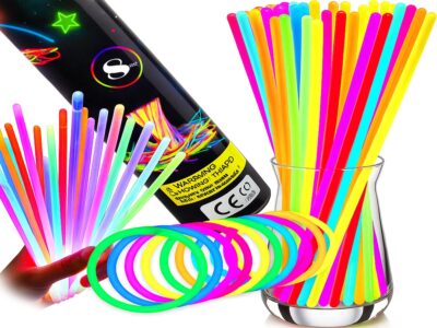 ŚWIATŁO CHEMICZNE BRANSOLETKI ŚWIECĄCE 100SZT