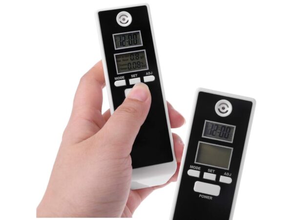 ALKOMAT CYFROWY ZEGAR BUDZIK TERMOMETR