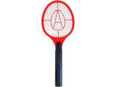 ŁAPKA NA MUCHY ELEKTRYCZNA NA BATERIE - czerwony