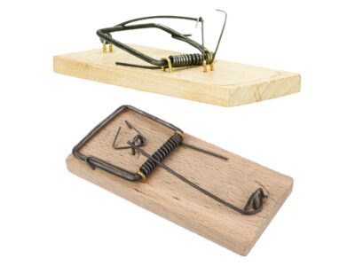 ŁAPKA NA MYSZY DREWNIANA TRADYCYJNA 10x5cm 4SZT