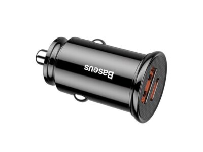 BASEUS ŁADOWARKA SAMOCHODOWA USB-A TYPE-C USB-C PD 30W QC 3.0 SCP 5A