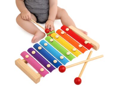 CYMBAŁKI DREWNIANE DLA DZIECKA KOLOROWE EDUKACYJNE