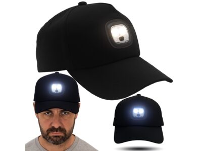 CZAPKA Z DASZKIEM Z OŚWIETLENIEM LED