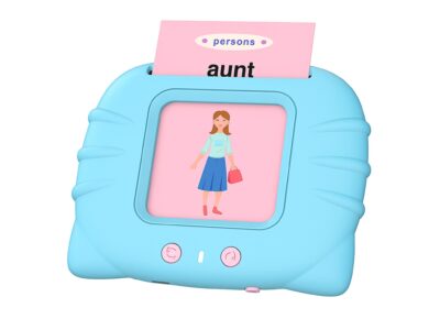 CZYTNIK KART DO NAUKI JĘZYKA ANGIELSKIEGO - niebieski kot