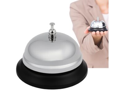 DZWONEK RECEPCYJNY 8,5CM - srebrny