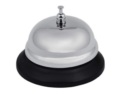 DZWONEK RECEPCYJNY 8,5CM - srebrny