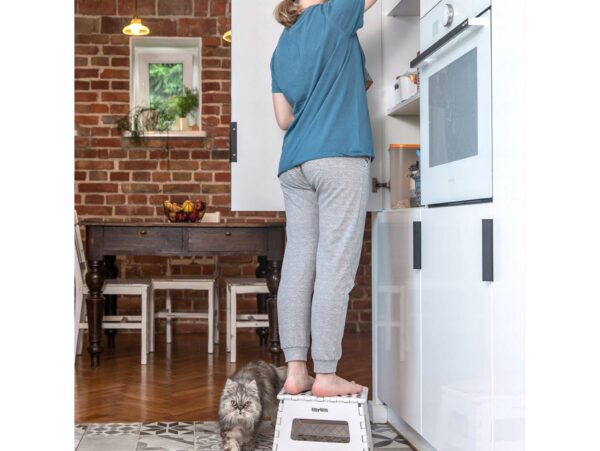 EASYFORM TABORET STOŁEK SKŁADANY 22CM - biały