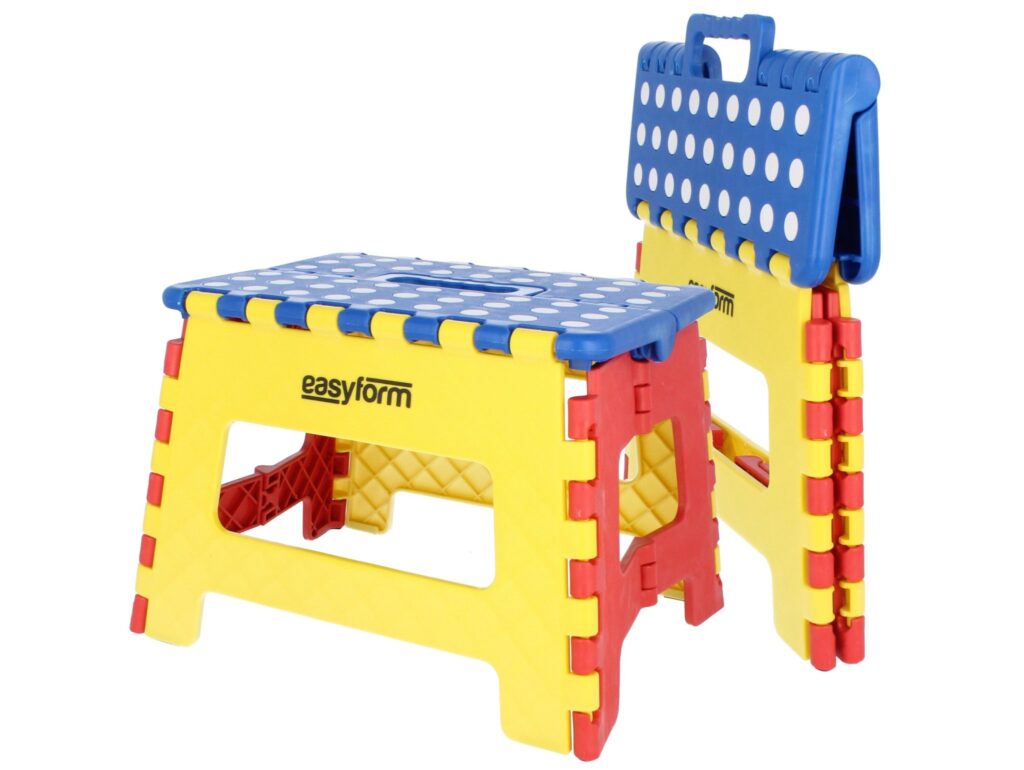 EASYFORM TABORET STOŁEK SKŁADANY 22CM - multikolor