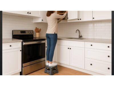 EASYFORM TABORET STOŁEK SKŁADANY 32CM - szary