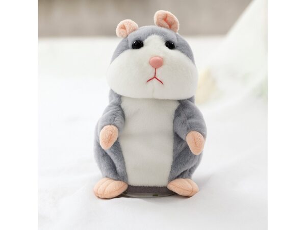 GADAJĄCY CHOMIK 16CM - szary