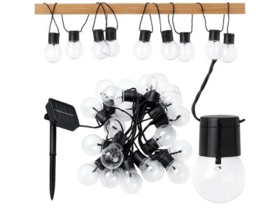 GIRLANDA ŚWIETLNA SOLARNA LAMPKI 20xLED ŻARÓWKI