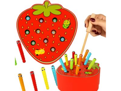 GRA DREWNIANA TRUSKAWKA ZŁAP ROBACZKA GĄSIENNICA