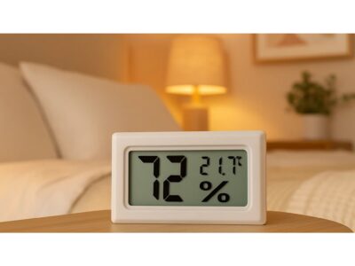 HIGROMETR TERMOMETR BEZ SONDY - biały