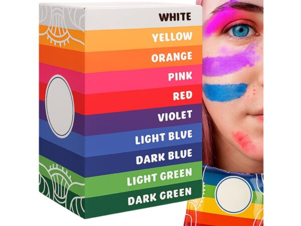 HOLI POWDER KOLORY PROSZEK FESTIWAR KOLORÓW 10SZT