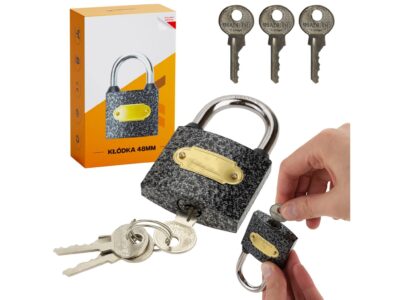 KŁÓDKA ŻELIWNA 48MM 3 KLUCZYKI