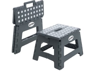 KACZYŃSKI TABORET STOŁEK SKŁADANY 22CM - szary