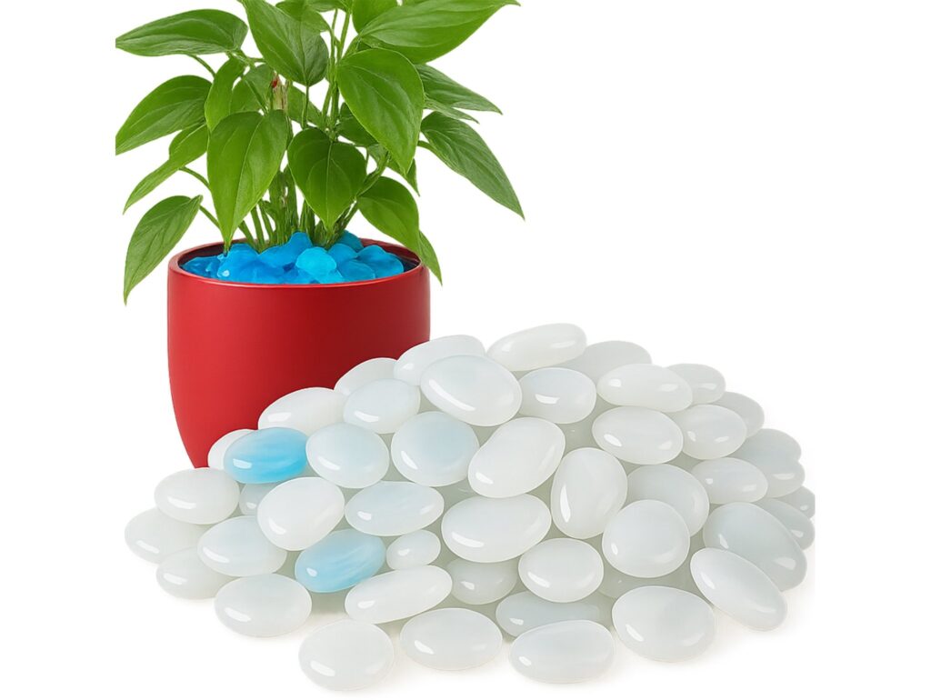 KAMIENIE ŚWIECĄCE FLUORESCENCYJNE 100szt - biały