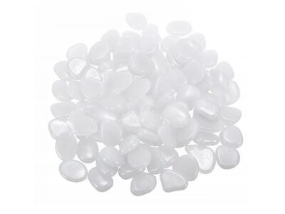 KAMIENIE ŚWIECĄCE FLUORESCENCYJNE 100szt - biały