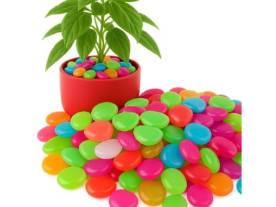 KAMIENIE ŚWIECĄCE FLUORESCENCYJNE 100szt - kolorowe