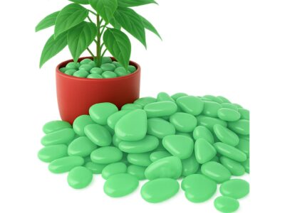 KAMIENIE ŚWIECĄCE FLUORESCENCYJNE 100szt - zielone