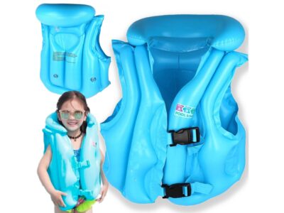 KAMIZELKA DMUCHANA DO PŁYWANIA - niebieski