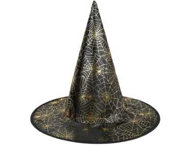 KAPELUSZ CZAROWNICY - złota pajęczyna