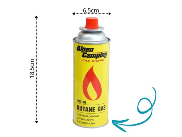 KARTUSZ WKŁAD GAZOWY NABÓJ KUCHENKA PALNIK 400ML