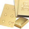 KARTY DO GRY ZŁOTE GOLD PLASTIKOWE TALIA 54
