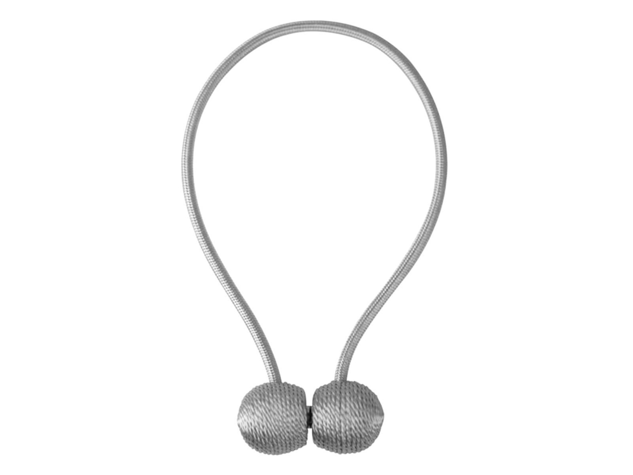 KLAMRA do Firan Zasłon magnes spinki srebrne 2szt.