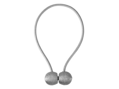 KLAMRA SPINKA DO ZASŁON FIRAN 1 SZT! - srebrny