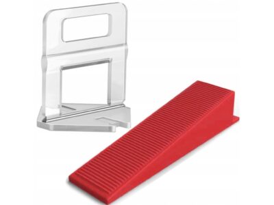 KLIPSY DO POZIOMOWANIA PŁYTEK 500SZT KLINY 100SZT ZESTAW 1MM