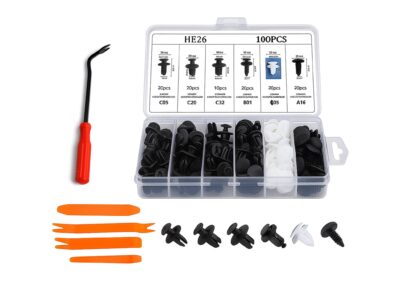 KLIPSY SPINKI DO TAPICERKI SAMOCHODOWEJ 100SZT