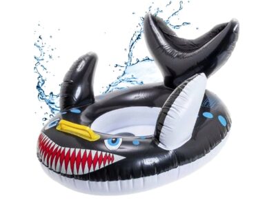 KOŁO DO PŁYWANIA DLA DZIECI REKIN 65cm/50cm - czarny